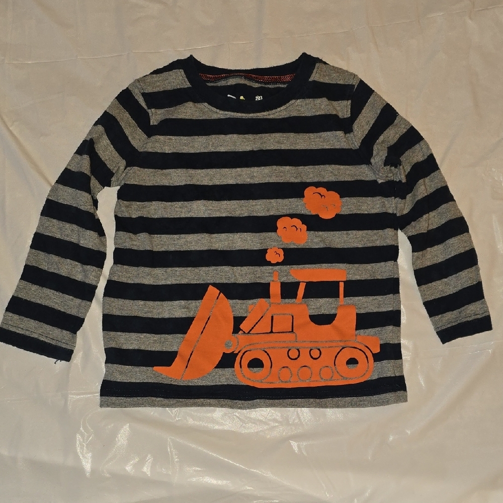 Jumping Beans Boys Bull Dozer Long Sleeve Shirt 24 M